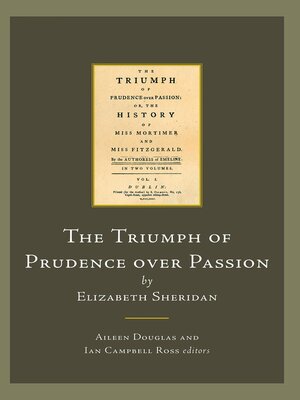 cover image of The Triumph of Prudence over Passion by Elizabeth Sheridan